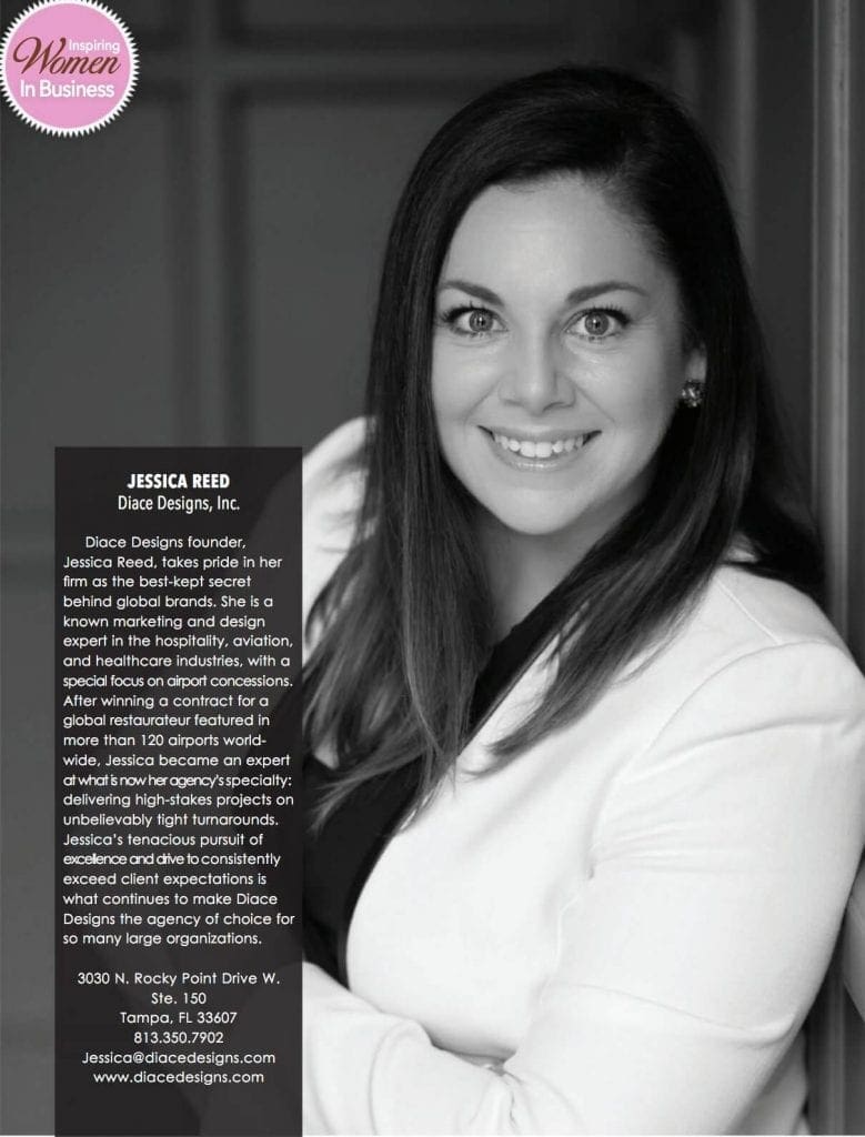 Jessica Reed - Tampa Bay METRO Magazine - Inspiring Women in Business