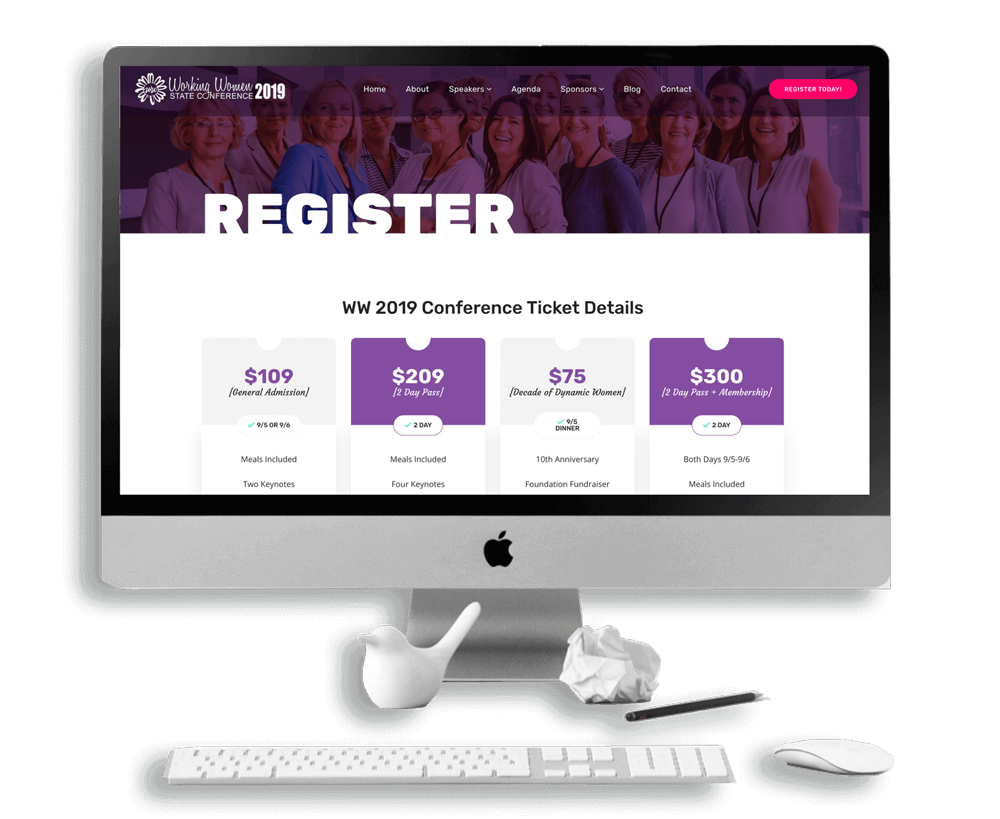 WWOTB Conference Website 2019 - Register Page