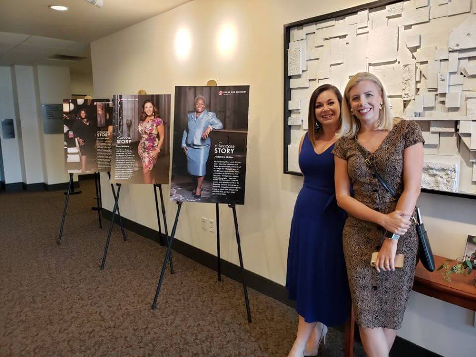 Jessica Reed and Brandi Morris at DFS Event